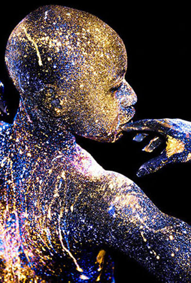 Detail from “Emem” by Advancing Black Arts in Pittsburgh grantee Mikael Owunna, from his “Infinite Essence” series.