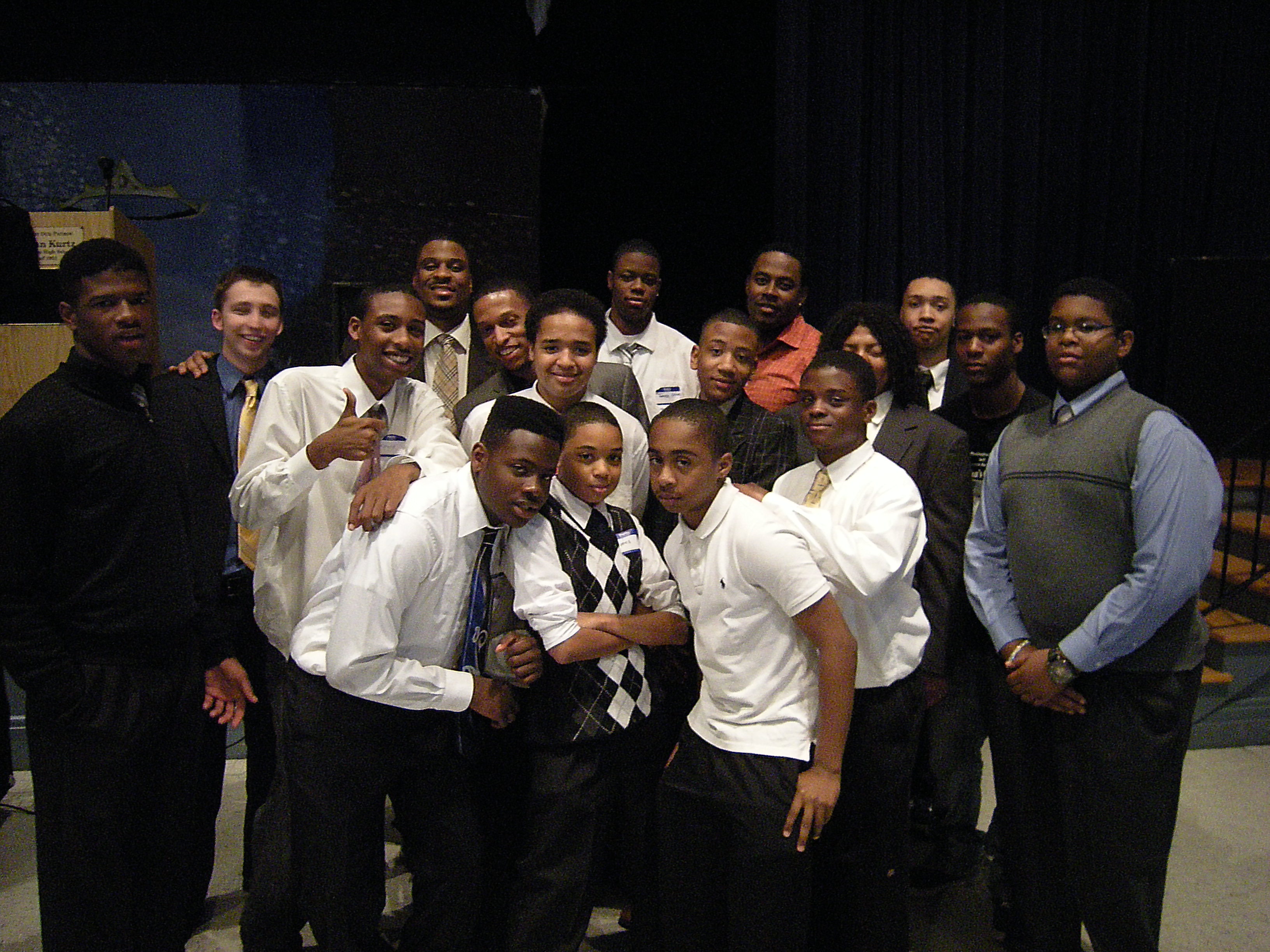 Heath Bailey and the Adonai Center's First Class of Fellows at Westinghouse High School, 2010-2011